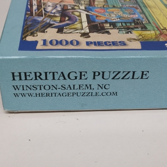 Heritage The Beach House Puzzle - Blue and Yellow - Picture 3 of 6